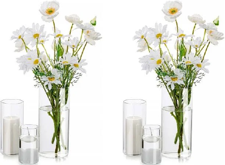 Candle vases set of 3