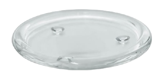 Clear candle plate