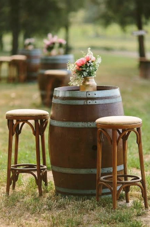 Wine Barrel Cocktail tables
