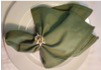 Olive Green Linen Napkins