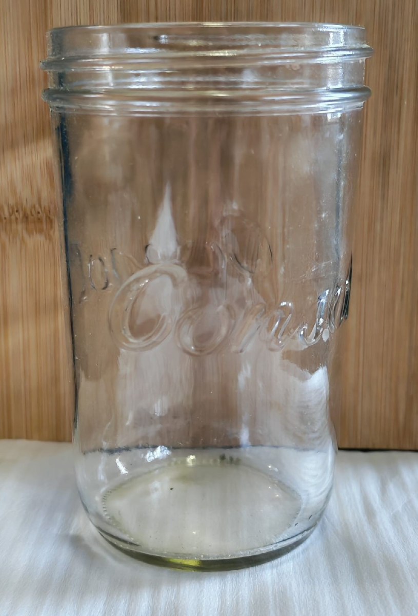 Tall clear consol jars 14cm H x 8.5cm W