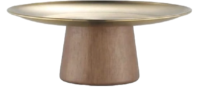 Wood and gold look stand